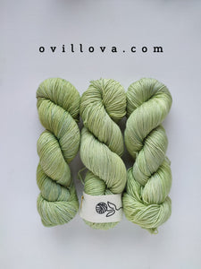 Lana merino con 25% seda Verde doncella