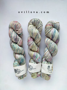 Lana 50% Merino y 50% seda Comienza