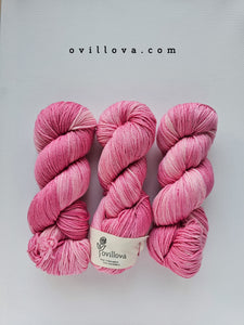 Lana de merino con seda Tulipán Rosa