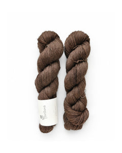 Vetas de nogal | Baby alpaca, seda y cachemir